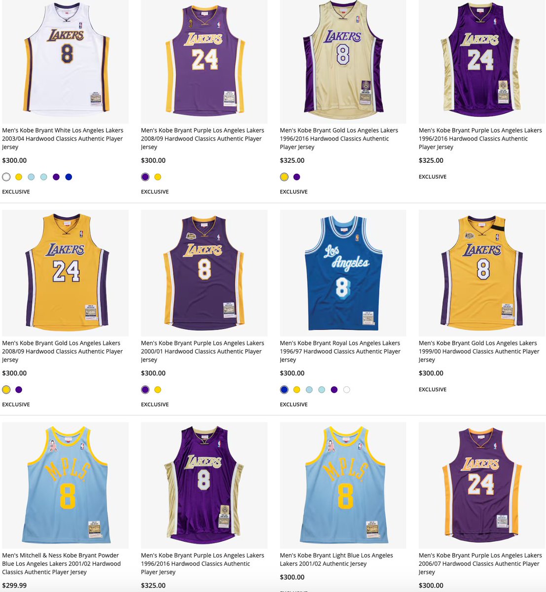 lakers uniforms through the years