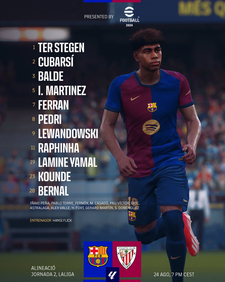 barcacentre's tweet image. Official: The XI! @FCBarcelona 

Your thoughts? 🗣️
