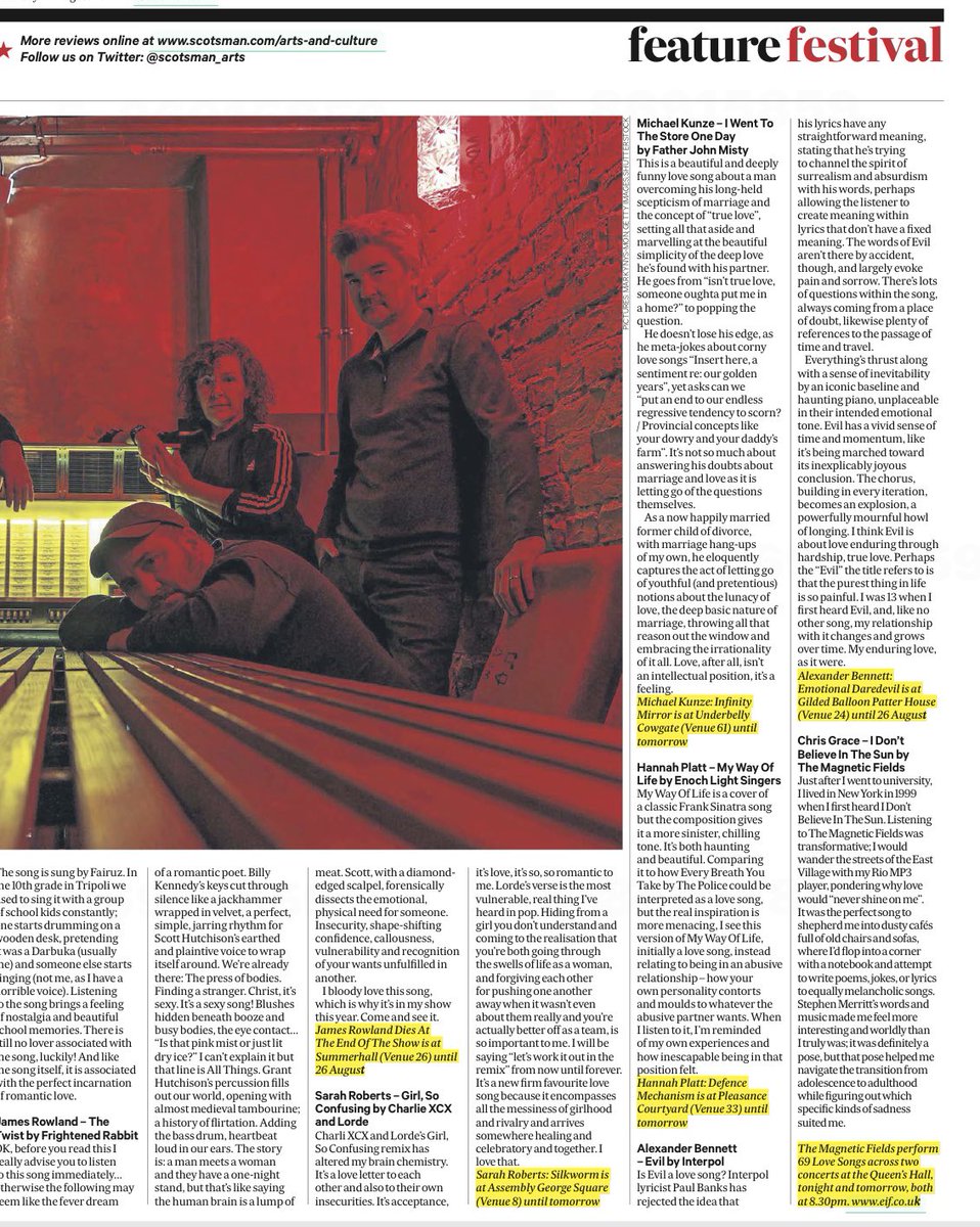 Julian Hall (@textualhealing2) on Twitter photo Lovely to see this splash in <a href="/TheScotsman/">The Scotsman</a> <a href="/scotsman_arts/">Scotsman Arts</a> featuring <a href="/mustafacomedy/">Mustafa Algiyadi</a> <a href="/The_Kunze/">Michael Kunze</a> <a href="/AlexyBennett/">Alexander Bennett - Full special now on YouTube!</a> #edfringe Lovely to see this splash in <a href="/TheScotsman/">The Scotsman</a> <a href="/scotsman_arts/">Scotsman Arts</a> featuring <a href="/mustafacomedy/">Mustafa Algiyadi</a> <a href="/The_Kunze/">Michael Kunze</a> <a href="/AlexyBennett/">Alexander Bennett - Full special now on YouTube!</a> #edfringe