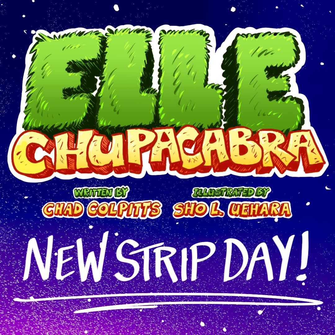 TiCComics's tweet image. It’s that time again! Strip 4 is up on tongueincheekcomics.com and shouehara.com. Read it and weep. Though it’s not sad so if you’re crying, you’re probably faking it. 

Brought to you by @streakercomics and @ShoKeepsDrawing 

#webcomics #chupacabra #supportindiecomics