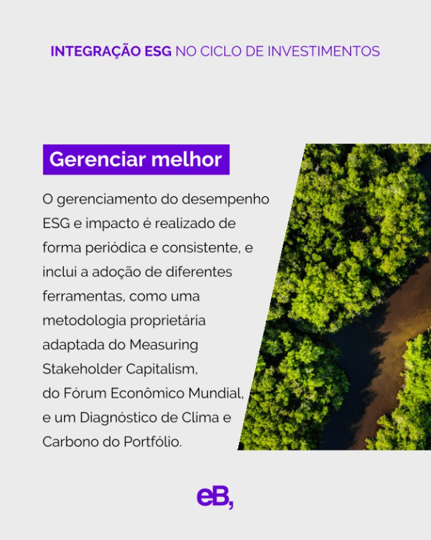 ebcapitalbr's tweet photo. Essa diretriz está alinhada a critérios de sustentabilidade corporativa e presente em todas as etapas do ciclo, desde prospecção de novos investimentos, na qual são mapeadas e identificadas as teses que possuem como objetivo preencher as lacunas estruturais brasileiras. https://t.co/IVFAUqtq80