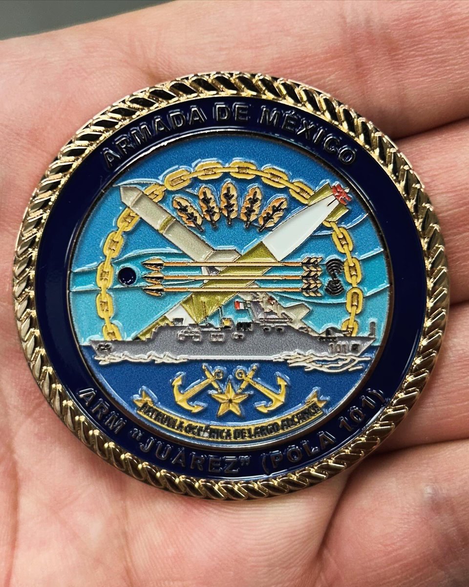 gaserranos's tweet photo. #RIMPAC #RIMPAC2024 #POLA #POLA101 #TeamPOLA #TeamJuarez #Juarez #FUERNAVPA #FLOAUXPA #SEMAR #Marina #Mexico #Navy #MexicanNavy #ArmadaDeMexico #ChallengeCoin #Coin #Moneda https://t.co/YN5ksJ7OSu