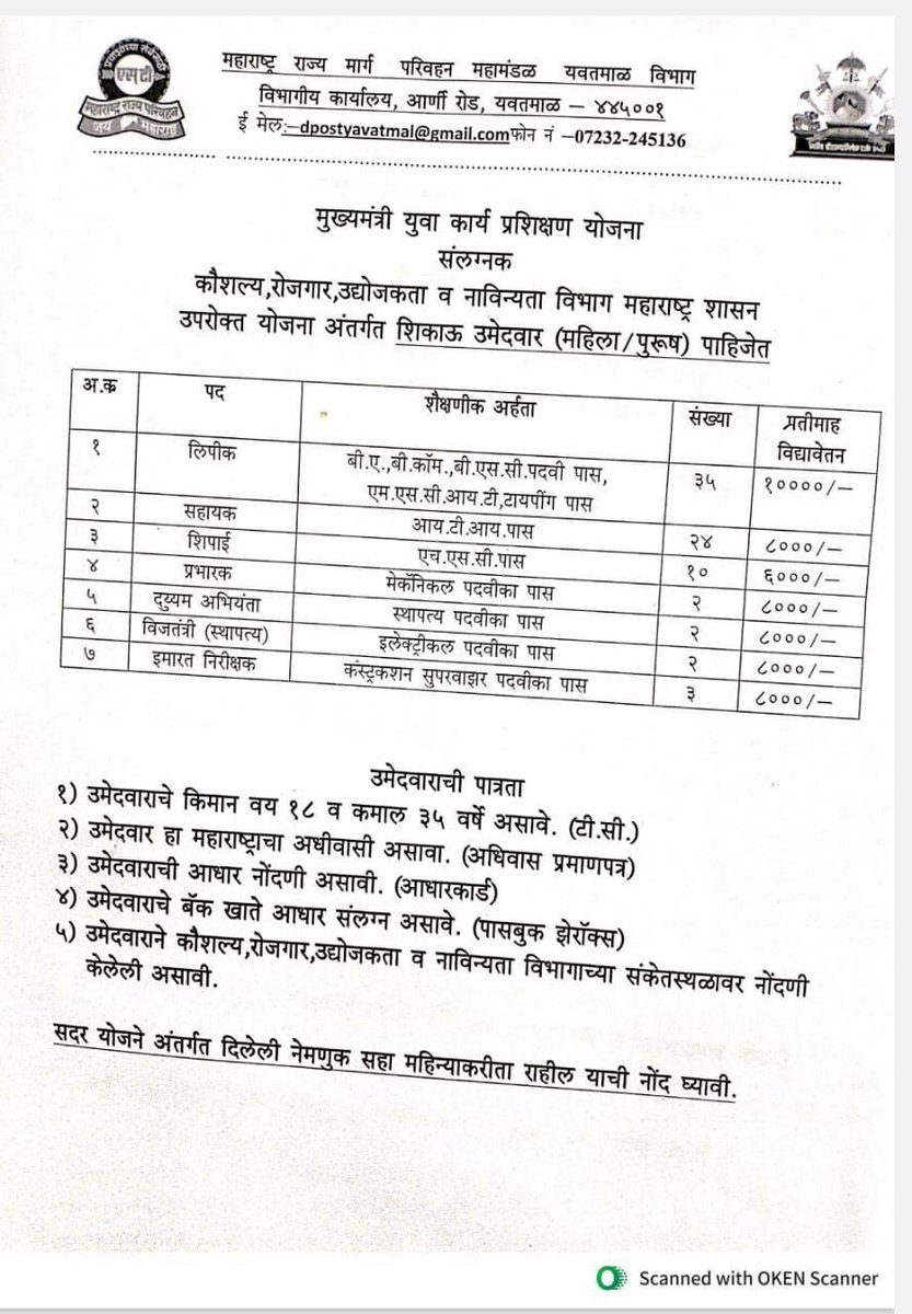 Dhananjay4INC's tweet photo. सरकारी नोकऱ्यांचे कंत्राटीकरण ?

मा. एकनाथ शिंदे जी,

सरकारने ऑक्टोबर २०२३ रोजी कंत्राटी भरती रद्द करू असा आदेश काढला आहे. अशा वेळेस “मुख्यमंत्री युवा कार्य प्रशिक्षण” हे गोंडस नाव देवून तुटपुंज्या पगारावर कंत्राटी भरती करायच्या आपल्या सरकारच्या कृतीमुळे राज्यातील लाखो बेरीजगारांचा विश्वासघात झाल्याची भावना आहे. सरकारी नोकऱ्यांमधील आरक्षणही संपवले गेले आहे.

सरकारच्या या कृतीचे अजिबात समर्थन होऊ शकत नाही.

कृपया आपण याबाबत योग्य निर्णय घेऊन विद्यार्थ्यांना “न्याय” द्यावा ही विनंती !

@mieknathshinde