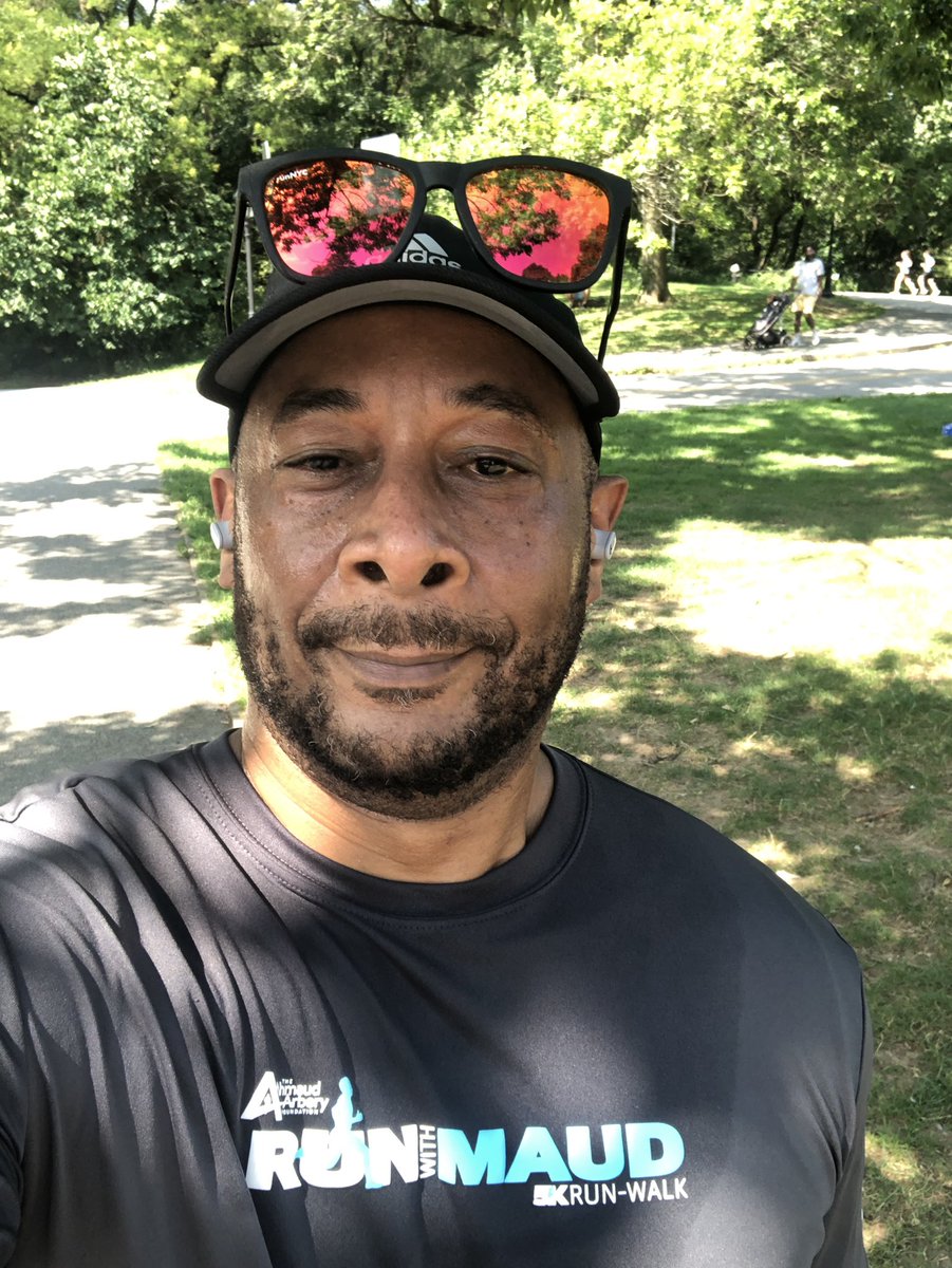 THDAndrew's tweet photo. Checking in from Prospect Park NYC running my Ahmaud Arbery 5K virtually. Looking forward to next year’s run. @ATLtrackclub #runwithmaud https://t.co/tRIMbqvfRk