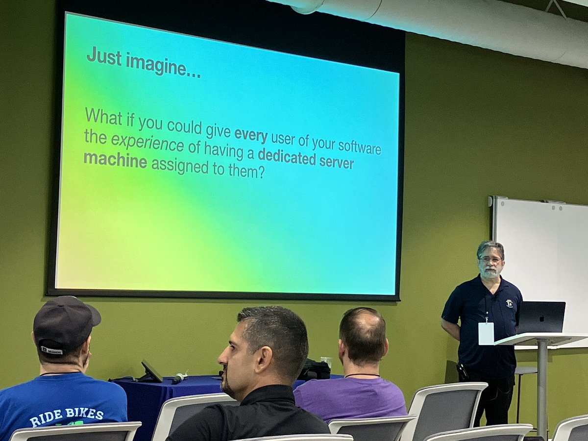 Shared Nothing Architecture with <a href="/samruby/">Sam Ruby</a> at the fabulous <a href="/CodesCarolina/">Carolina Code Conference</a> <a href="/flydotio/">Fly.io</a> Learning from one of the greats.