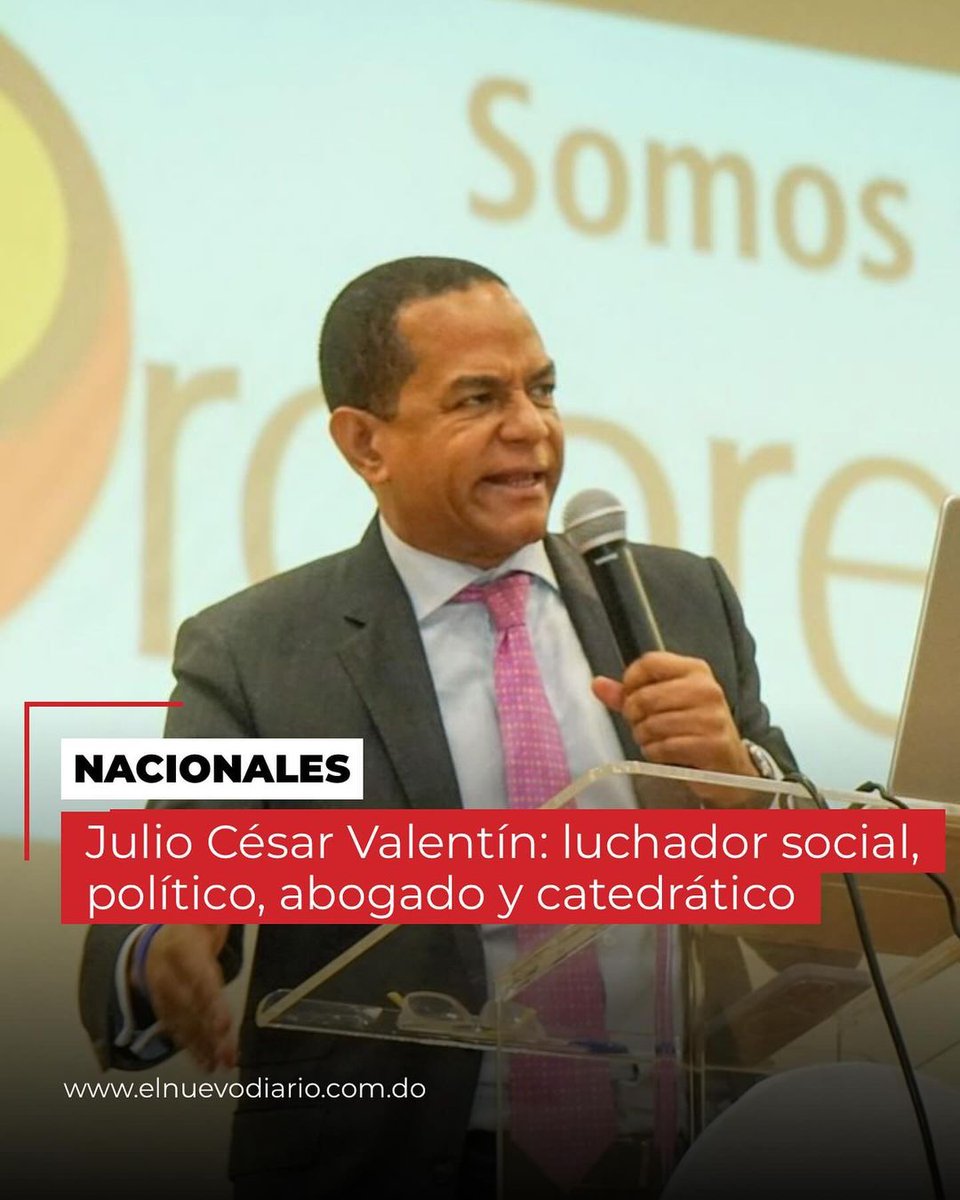 Julio César Valentín (<a href="/JCesarValentin/">Julio César Valentín</a>), recientemente designado como superintendente de Seguros (<a href="/SuperSegurosDO/">Superintendencia de Seguros</a>), además de ser abogado y político de destacada trayectoria, es también académico y un prolífico escritor de libros relacionados con el Derecho Constitucional y las