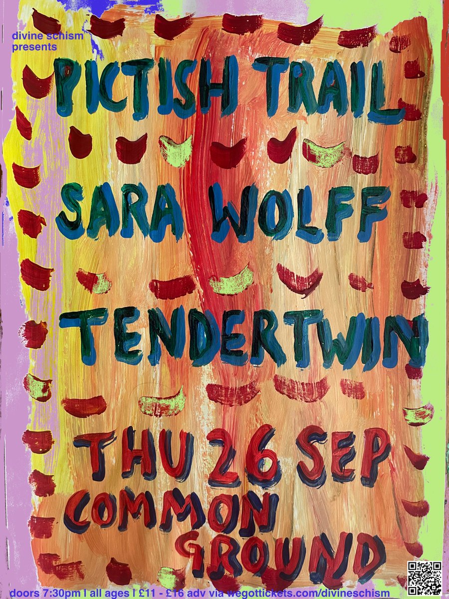 Divine Schism (@divineschism) on Twitter photo excited to share this bill and poster with you!
We have <a href="/sarawolffmusic/">Sara Wolff</a> and <a href="/tendertwin/">Tendertwin</a> joining <a href="/PictishTrail/">Pictish Trail</a> at Common Ground on Thurs 26th Sept
STELLAR LINE-UP OF BEAUTY!
come along wegottickets.com/divineschism excited to share this bill and poster with you!
We have <a href="/sarawolffmusic/">Sara Wolff</a> and <a href="/tendertwin/">Tendertwin</a> joining <a href="/PictishTrail/">Pictish Trail</a> at Common Ground on Thurs 26th Sept
STELLAR LINE-UP OF BEAUTY!
come along wegottickets.com/divineschism