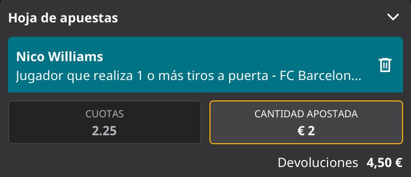 SpanishTipsterr's tweet photo. QUE ES ESTA CUOTA???!

Vaya regalo de Betfair 🔥🔥🔥

#LaLiga #LaLigaDAZN #Barcelona #Barca #football #bet #BettingPredictions #ApuestasDeportivas #apuestas https://t.co/51cvEs87yd