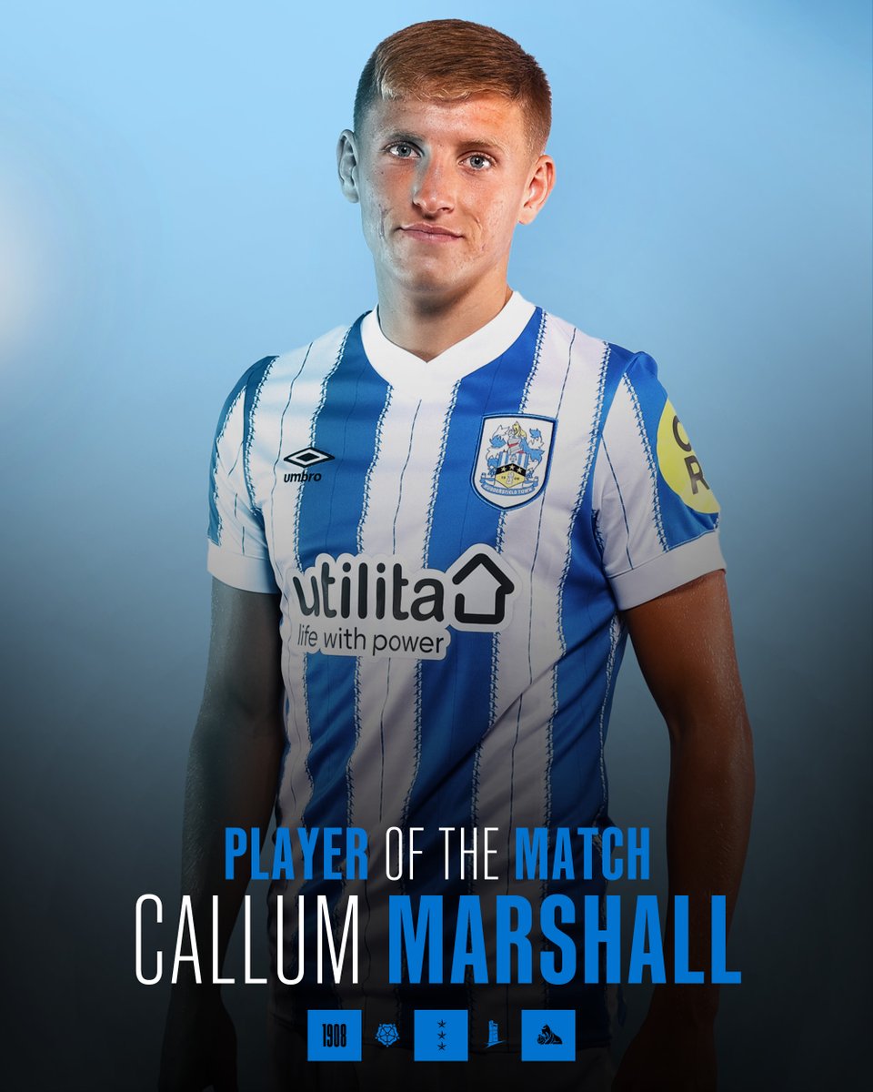 Your Player of the Match, Callum Marshall! 👊

Congratulations, Callum! 👏

#htafc | <a href="/blueportalgroup/">Blue Portal</a>