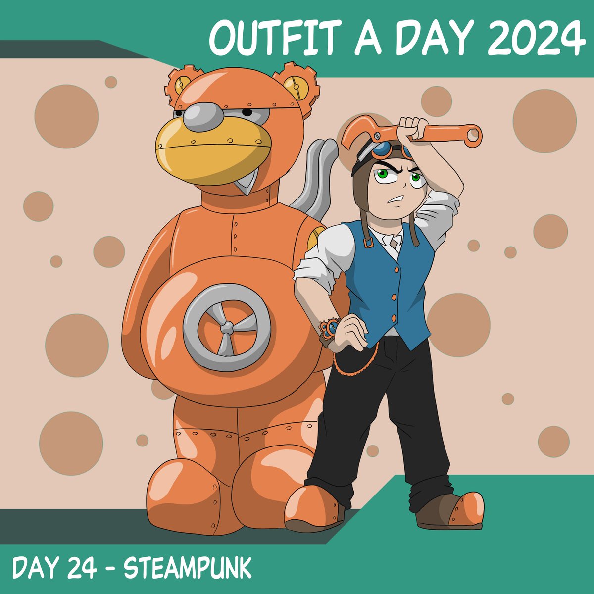 RaichiousMatt's tweet photo. Outfit a day 2024!
Day 24 - Found this one tricky, so here's clockwork Yohan.

List created by
KevinReijnders
https://t.co/s465I6wbIp

Link to the forum post the list is on
https://t.co/9pMgVkmzom

#steampunk https://t.co/x4xmprNtuI
