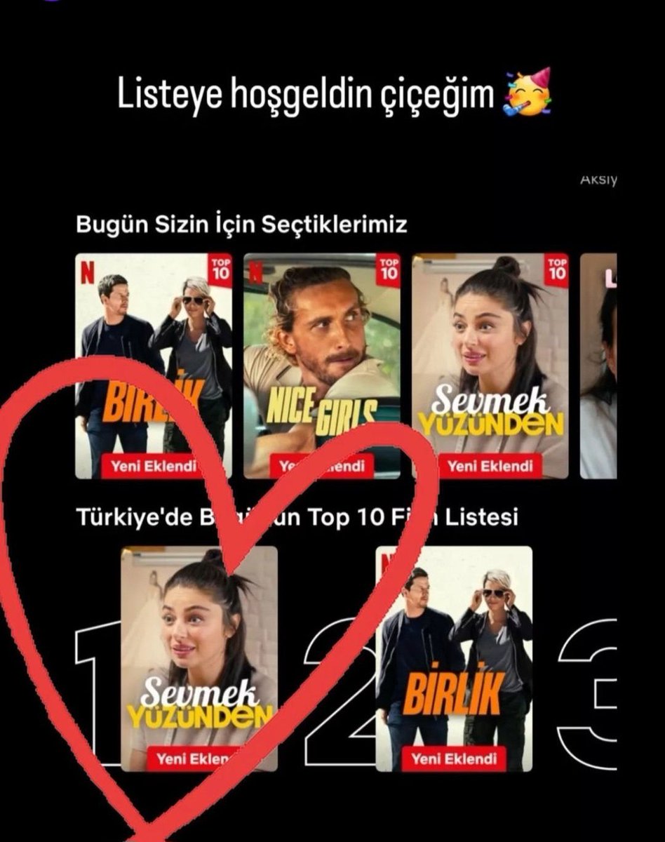 sucy_Gee's tweet photo. her movie is number one #AyçaAyşinTuran trending https://t.co/e5hFkmE3I9