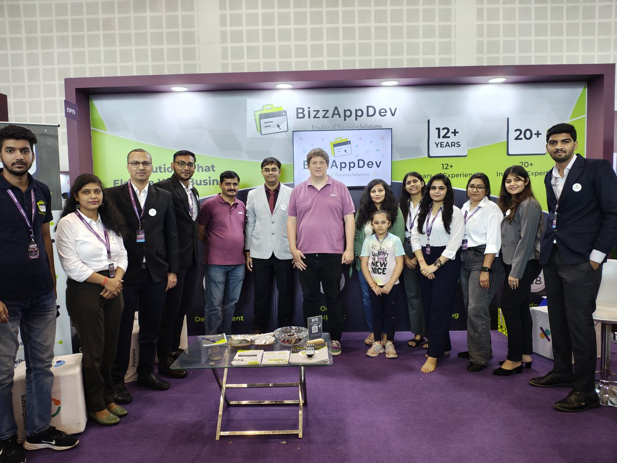 BizzAppDev's tweet photo. Exciting moments at Odoo Community Days 2024! 🎉 We were thrilled to welcome @fpodoo and @mantavyagajjar to our booth. Honored to share our innovations and passion for Odoo with these visionaries.
#OdooCommunityDays #Bizzappdev #Innovation #Collaboration #OdooFamily https://t.co/W2vey4ZlC4