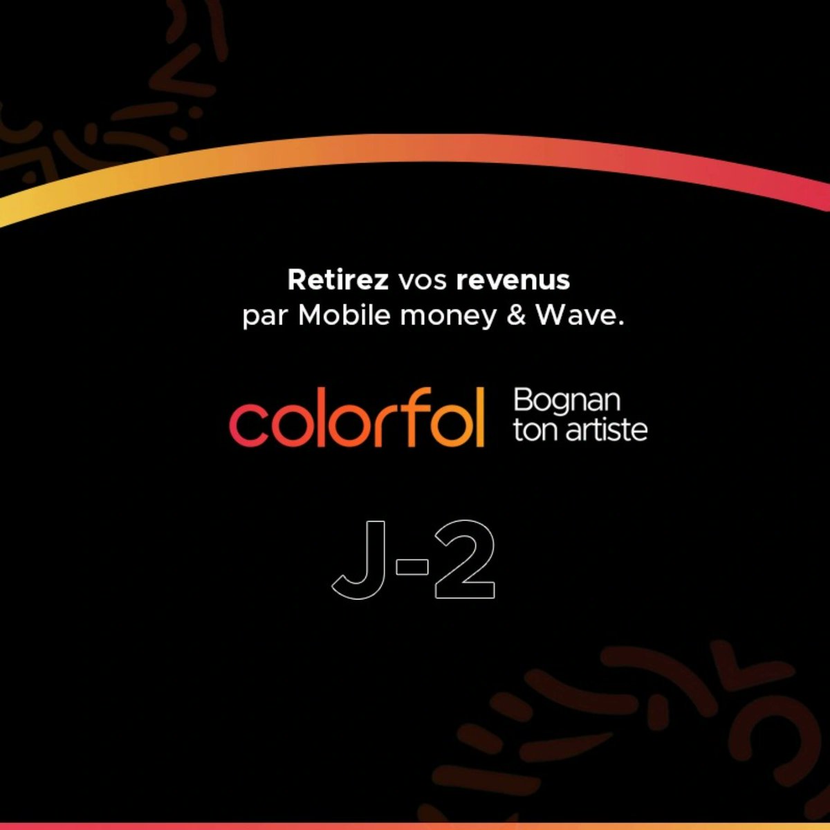 ColorfolAppCI's tweet photo. Retirez vos revenus par mobile money & Wave. COLORFOL J-2 🥳🥳🔥
#ColorfolCI #Corlofolappci #bognantesartistes #bognantonartiste https://t.co/KfKJLJUNyF
