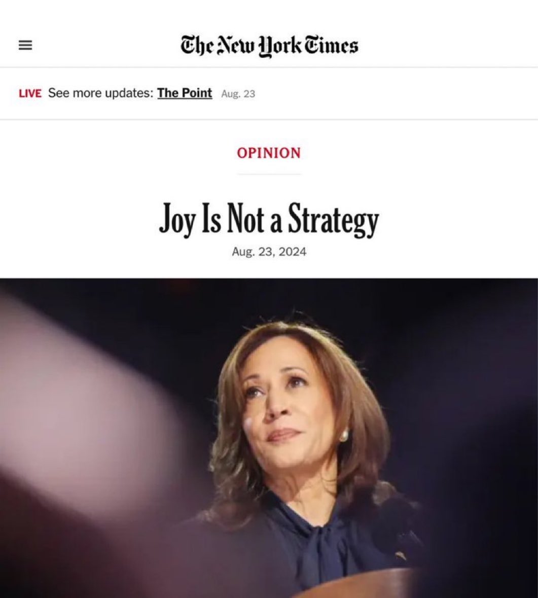Ida on X: “Joy is not a strategy. It does not pay the bills, no