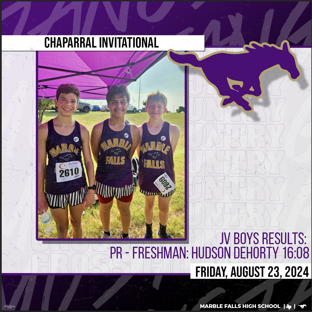 MarbleFallsXC's tweet photo. Great competitive effort at the Chaparral Invitational yesterday. Improvement across the board! Proud of the progress we're making as a team! Let's keep building on this momentum. #ConsistencyIsKey #ChooseToBeBetter #ChaparralInvitational https://t.co/hPYsn9AvhX