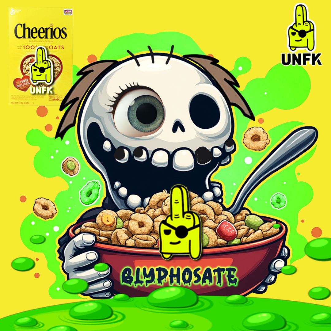 Evilhai88's tweet photo. Cereal lovers!π¨
You might want to rethink your morning routine.π€¨
#UNFKart @UNFKearth #UNFK
Come together to safeguard the health of our children πͺπͺπͺ
https://t.co/oYaPuQy8zI
Glyphosate, the star ingredient of Roundup, isn't just for your garden anymore. It's now a surprise guest in your cereal bowl! Yes, you heard that right. While you're crunching on your favorite flakes, you might also be munching on a dose of what some call #CancerFlakes.
This isn't just any pesticide! It's been linked to cancer, and it's making its way into popular cereal brands. Imagine starting your day with a bowl of Roundup.π
The real kicker? This isn't just an isolated incident. Grains across the U.S. are being sprayed with this stuff, turning what should be a healthy start into a questionable choice. πππ
Time to ask, are we really okay with our breakfast being sponsored by weed killer? Let's demand better, folks!
