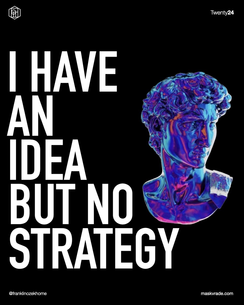 frankozekhome's tweet photo. From Vision to Reality:
Idea in place? Great. Now, letโs talk about the strategy that will actually get you there.
#AfricanStartups #StrategicPlanning #Marketing #Innovation #GTMStrategy #AfricanConsumer #Afropop #CulturalInsights https://t.co/CQkphJqSka