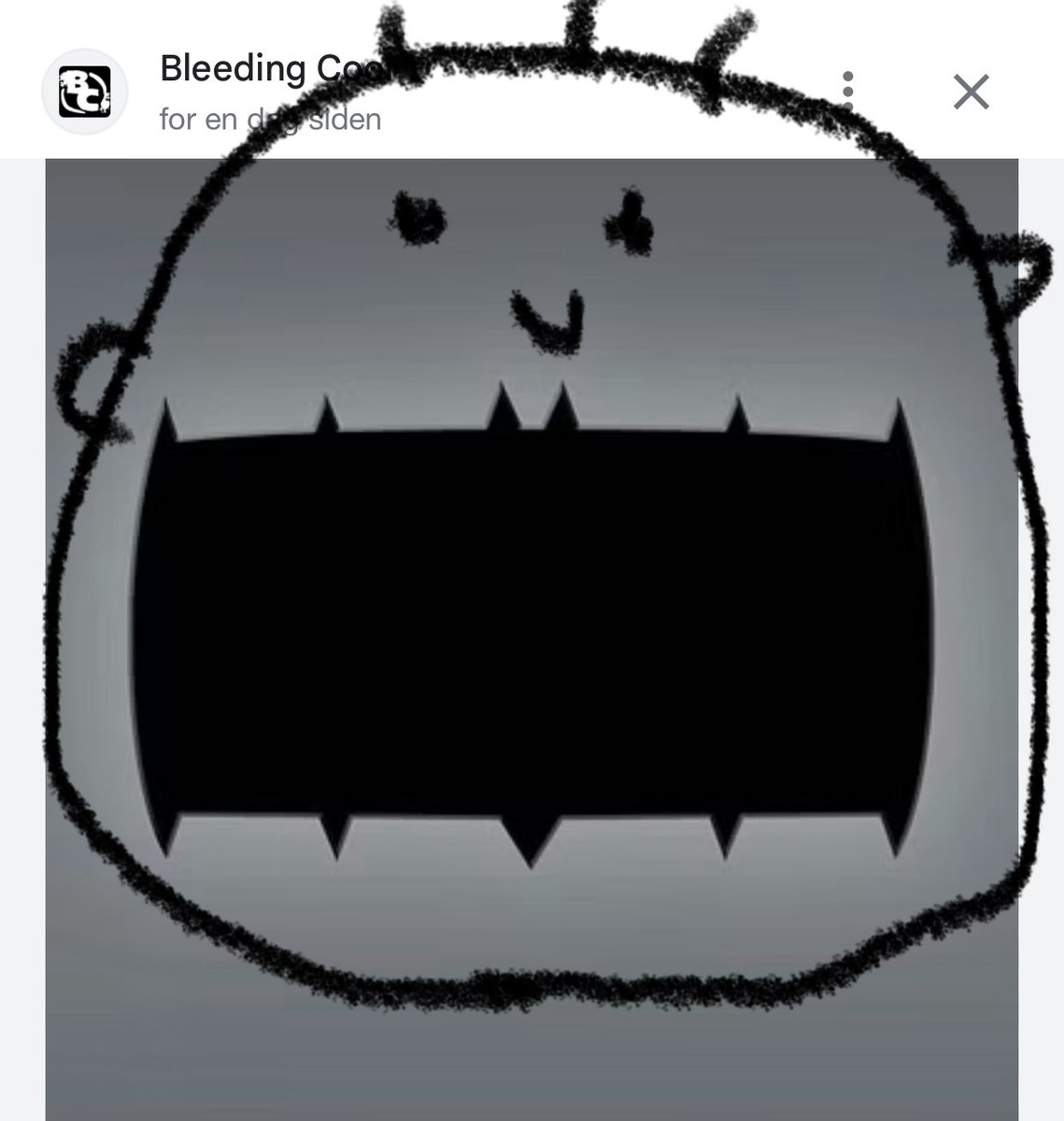 TimLevang's tweet photo. New Batman logo looks like an open mouth 🤔 What’s he saying? 😅 #Batman https://t.co/qTdVx9jbiD