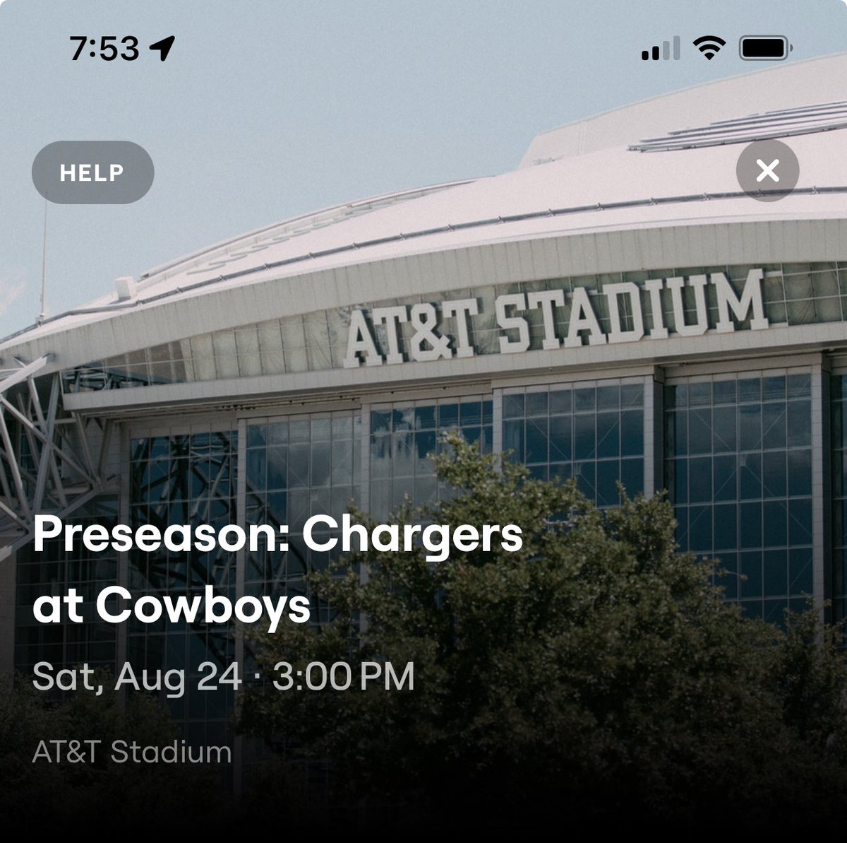 mrrighteyeblind's tweet photo. On my way to the dallas cowboys game today. Pre season jump off. Let’s see what our boys going to do for us this season. #NFL #wedemboys #dallas #howboutthemcowboys #Preseason2024 #DallasCowboys https://t.co/8ojQHpu252