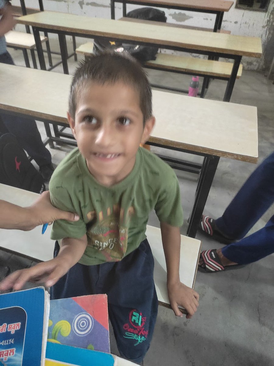 Randeep44009128's tweet photo. Sahajpreet Singh, a disabled child of village: Sarhali,  Distt: Tarantaran, Punjab was denied teaching by Anganwadi centre bcoz he is handicap.  
The education revolution for disable children has been proved false. @BhagwantMann @SunilJakhar0123 @Partap_Sbajwa https://t.co/RC0agMjKCU