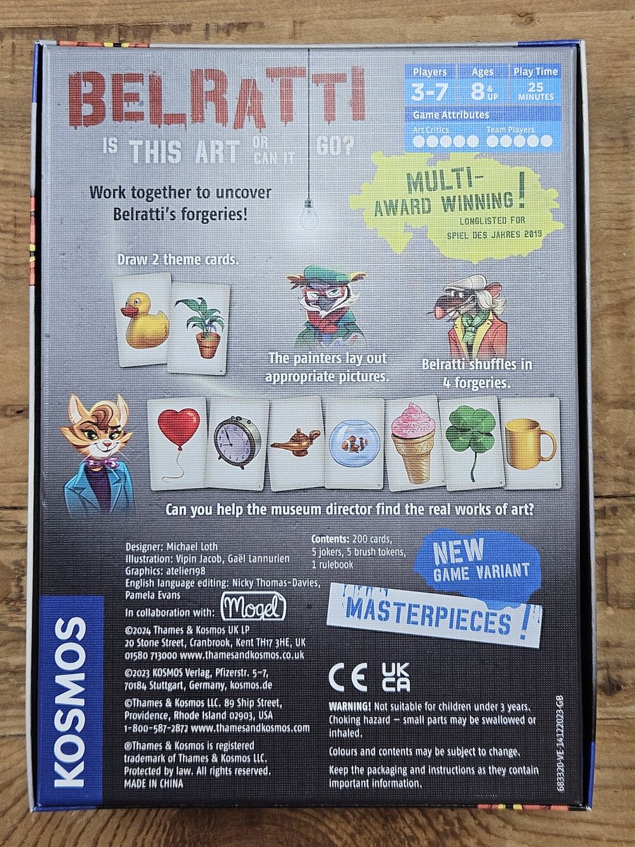 drewstees's tweet image. 🎲 Stop by Toys on the Square in Hummelstown for a demo of Belratti, running today until 5pm! 🎲  A fun family/party card game from Kosmos. Awarded to the Spiel des Jahres recommended list in 2019!

@ThamesAndKosmos
@toysonthesquare
@DexEnvoy