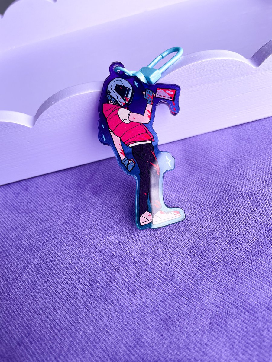 annettoee's tweet image. I am preparing for a sh0p update on Monday, so these Jacket and Biker charms and stickers will be available to purchase! 💜 (psst I also have prints with them)
#hotlinemiami