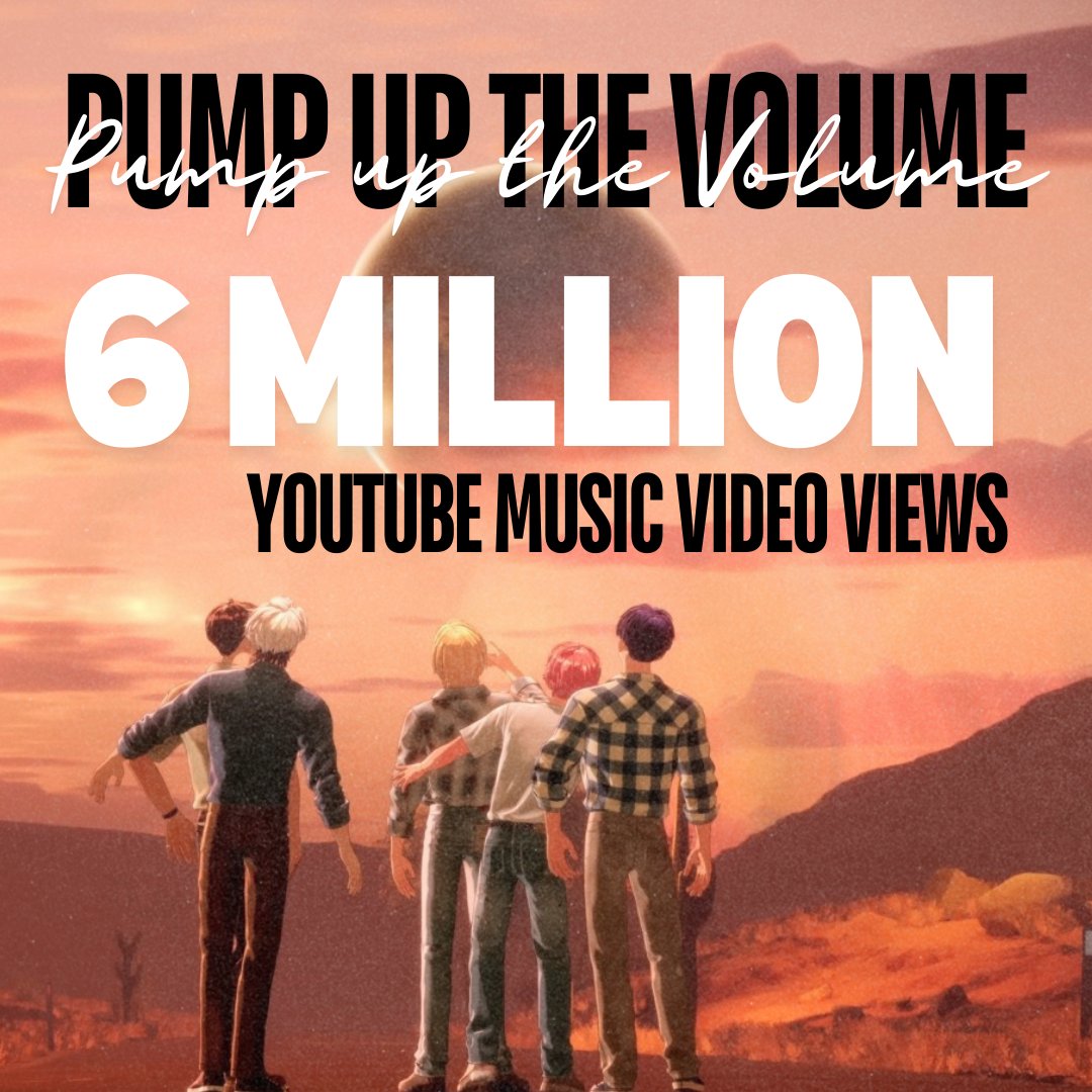 plaveintl's tweet photo. โจPump Up The Volume Music Video has surpassed 6 Million Views!
We achieved another milestone again, our hardworking PLLIs are the best! LASSGO FOR 7 MILLION NEXT!
Remember to stream properly!
#ํ๋ ์ด๋ธ #Pump_Up_The_Volume #PUTV #StreamPLAVE