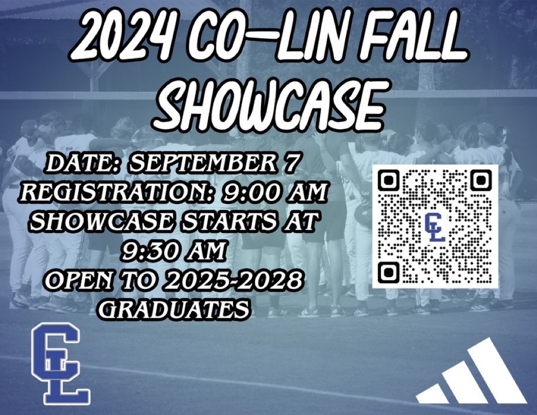CLCC_Baseball's tweet photo. 🚨 Reminder! 🚨 two weeks from today is our annual Fall Showcase! Come out to Sullivan Field and be evaluated by our coaching staff. If you’re interested in our program, this is a can’t miss event!

Sign up today using this link:  https://t.co/J0JK3TieVD https://t.co/KlowFiPXko