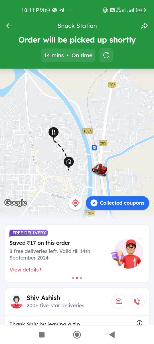 PbxRishav's tweet photo. @zomato your delivery boy take multiple order and delay deliveries order was ready to pick up i called the restaurent they said we are also waiting and when i called delivery boy he said i have multiple orders it will take time...my food got cold due to your multiple order #shame https://t.co/0UGXFNfkgj