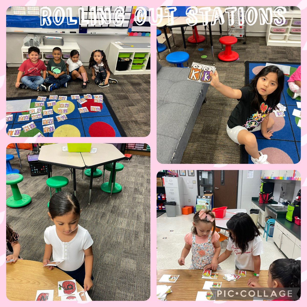 Students working very hard at stations! <a href="/HumbleISD_HE/">Humble Elementary</a>