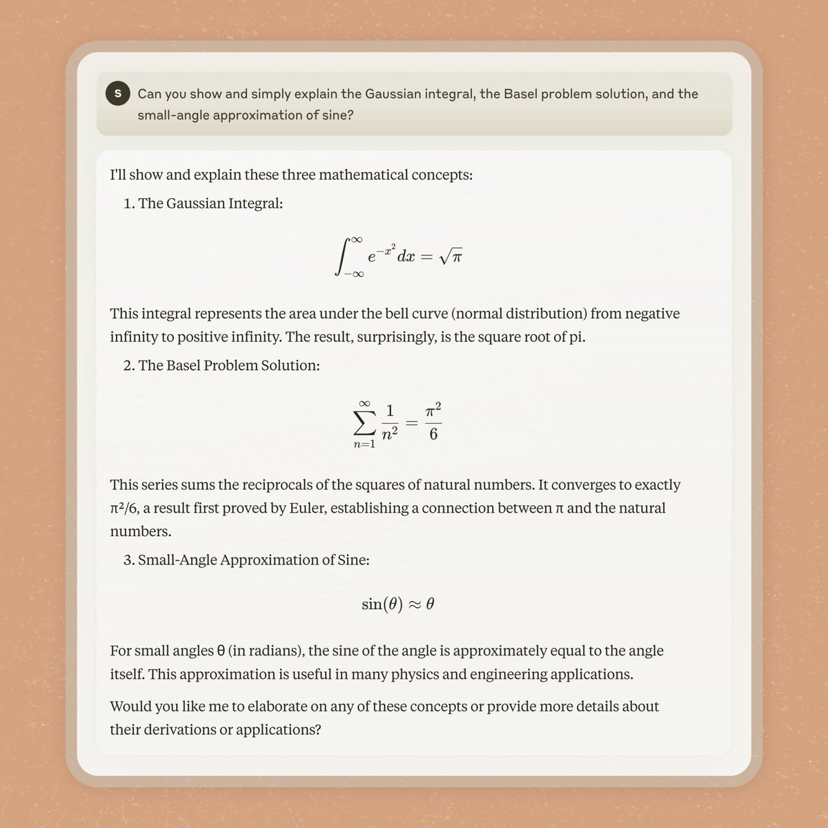 EveryTech_Trend's tweet photo. Anthropic has added LaTeX support as a feature preview for Claude, enabling seamless rendering of math equations. This is part of ongoing improvements, following the new screenshot button and the Claude Android app launch. #AI #LaTeX #Claude #Anthropic https://t.co/YLA5J6kK9j