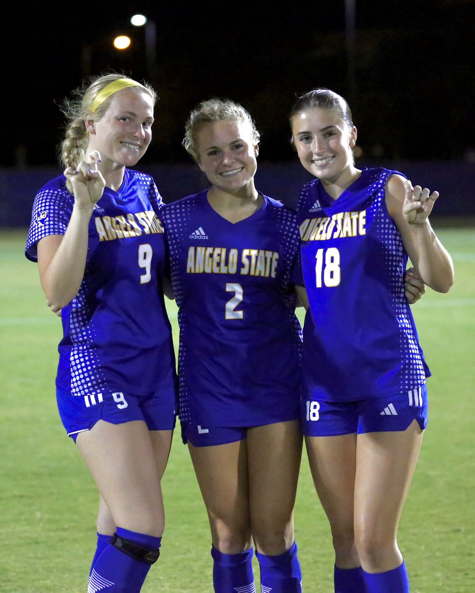 Angelo State Women’s Soccer (@bellessoccer) on Twitter photo Our three goal scorers from last night helped us secure our first win! 🤩 Our three goal scorers from last night helped us secure our first win! 🤩
