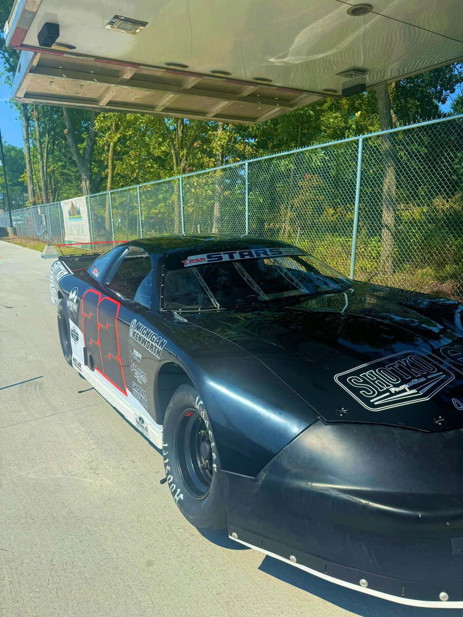 Unloaded and ready for practice today at Owosso Speedway for the ASA Michigan 200 tomorrow night! 

#SFR
#shotkomotorsports