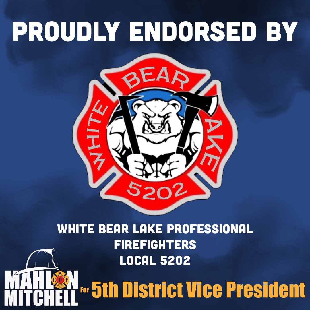 From Minnesota! Thank you to White Bear Lake Professional Firefighters Local 5202 for your support!