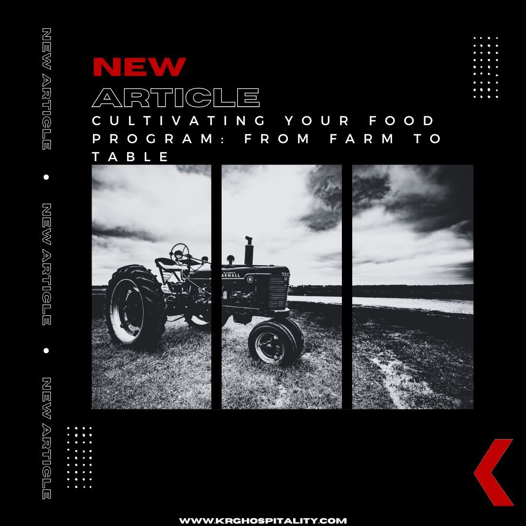 Developing a sustainable food program that embodies farm-to-table principles enhances the quality of your offerings and fosters a deeper connection with your community buff.ly/4dJb2D1 #menu #food #cheflife #restaurant #bar #hotel #hospitality #KRGHospitality