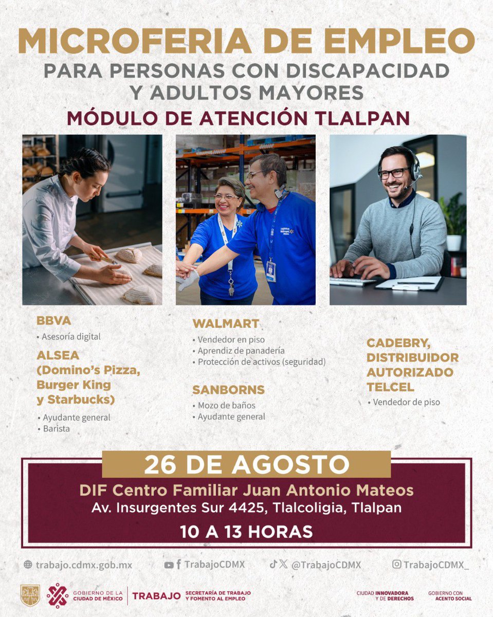 Servicio Nacional de Empleo CDMX tweet media