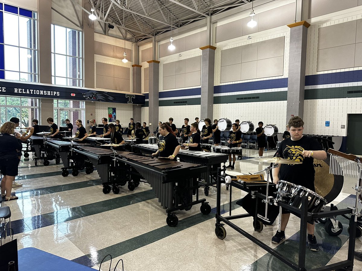The Lion Pride Band band sounding fantastic today at the Timberland Marching Percussion Competition!