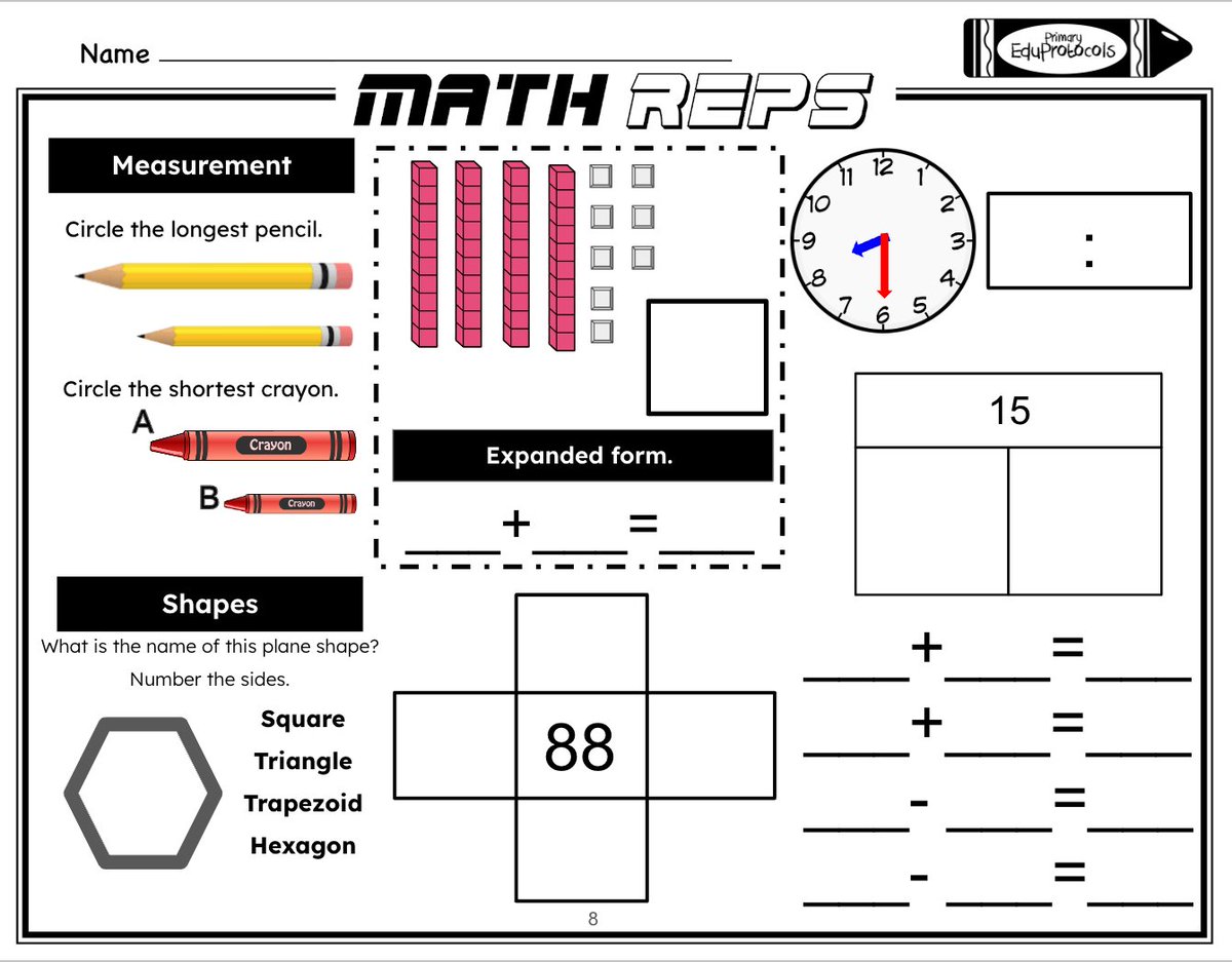 primaryEP's tweet photo. MathReps are one of our favorite @eduprotocols here are some of our 1st grade MathReps Spiral Review Style.
Learn more here: https://t.co/zvAVLhpbLZ
@cogswell_ben @Techy_Jenn @burgessdave @TaraMartinEDU 
https://t.co/6QSK34yUfd https://t.co/3vWzHR0Iau