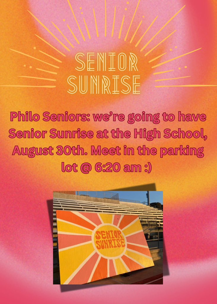 Senior sunrise! #classof2025