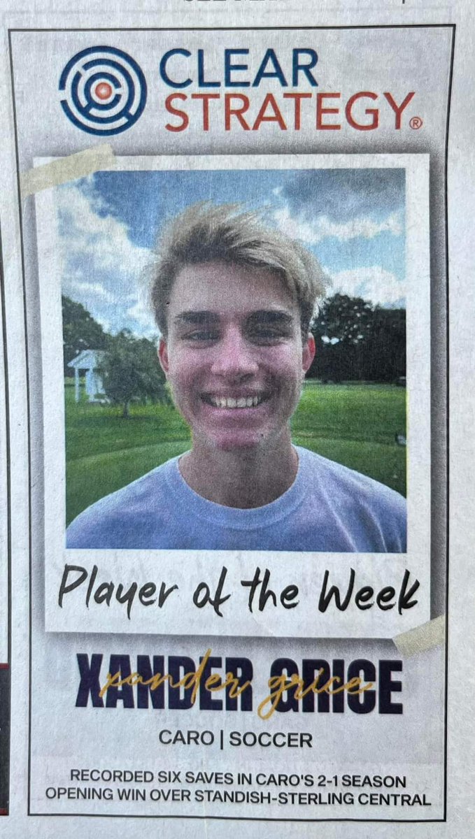 The Tigers Den (@carotigersden) on Twitter photo TIGERS FILL UP THE FIRST WEEK OF ADVERTISER PLAYER OF THE WEEK
Congratulations to <a href="/evan_langmaid/">Evan Langmaid</a> , <a href="/ZamoraJr_9/">Zamora Jr#9</a> , and <a href="/XGrice_6/">Xander Grice</a> as well as the rest of the team on a big first win vs. Standish. The Tigers sit at 2-1 with two more matches this week at home Tues and Thurs. TIGERS FILL UP THE FIRST WEEK OF ADVERTISER PLAYER OF THE WEEK
Congratulations to <a href="/evan_langmaid/">Evan Langmaid</a> , <a href="/ZamoraJr_9/">Zamora Jr#9</a> , and <a href="/XGrice_6/">Xander Grice</a> as well as the rest of the team on a big first win vs. Standish. The Tigers sit at 2-1 with two more matches this week at home Tues and Thurs.