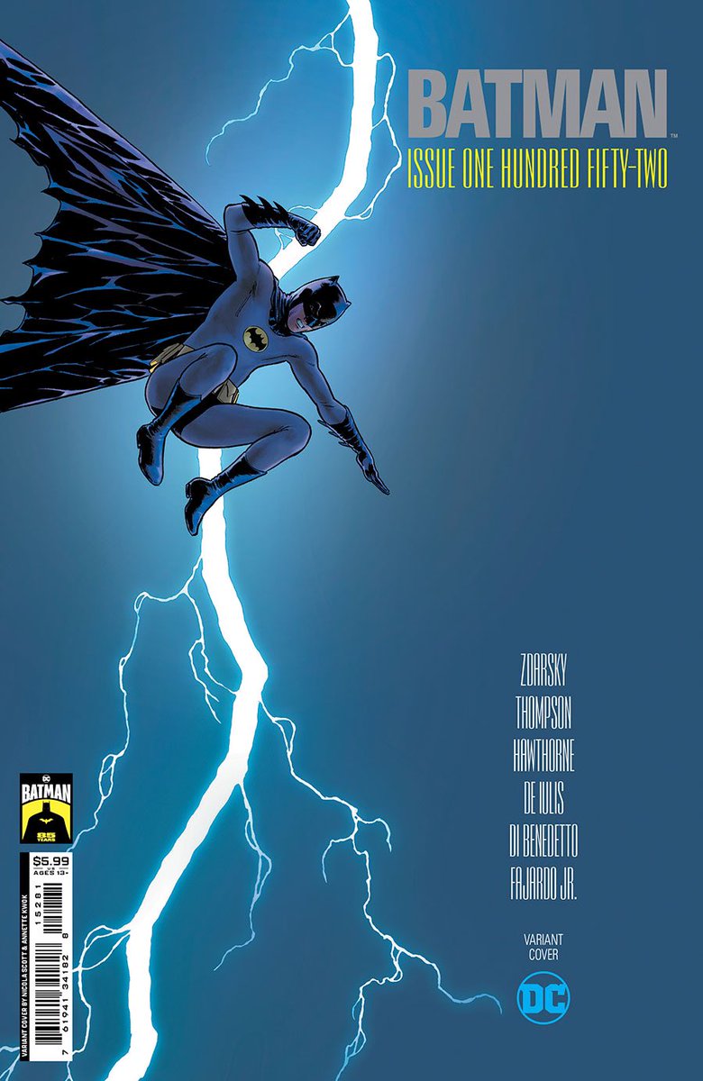 Batman 85th Anniversary Variant 
Art by <a href="/NicolaScottArt/">⚡️Nicola Scott⚡️</a>
