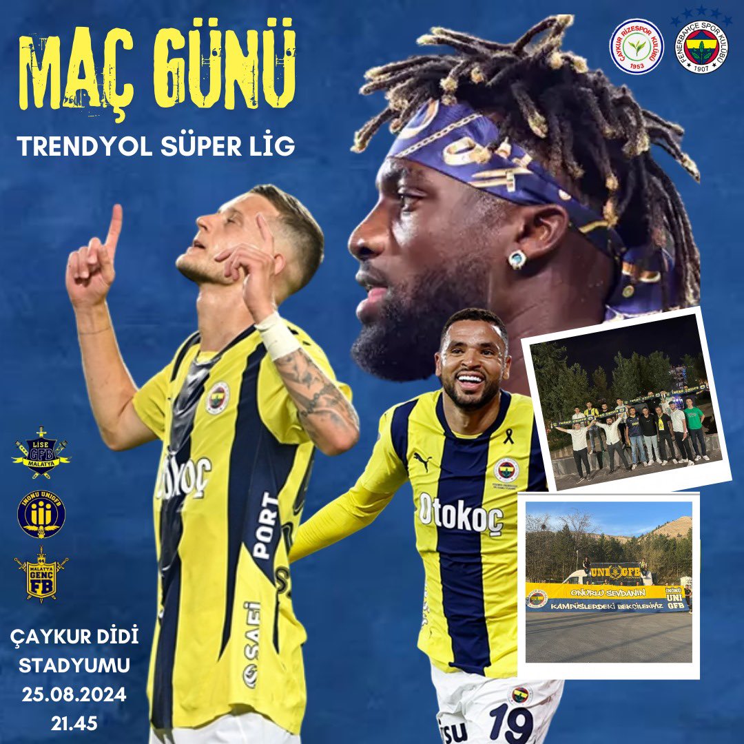 MalatyaGfb's tweet photo. 🔥Trendyol Süper lig 3.Hafta
🆚Çaykur Rizespor
🕖21.45
🏡Çaykur Didi Stadyumu
📍Eski Konak ÇayEvi (Millet Bahçesi)
#unigfb #gfb https://t.co/m7UAVjAGsc