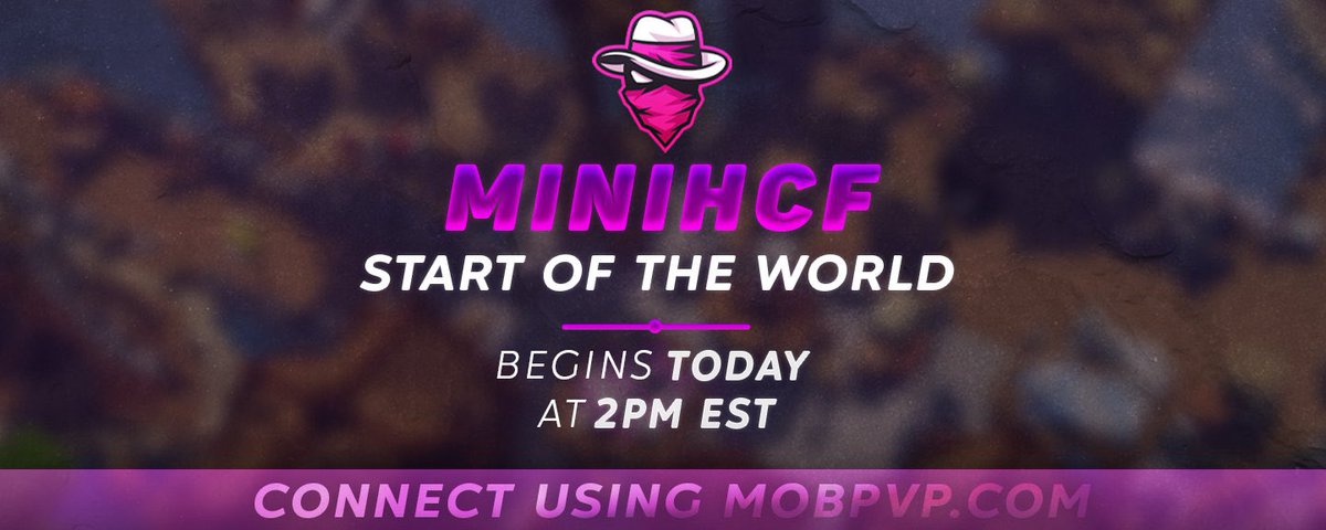 Just a reminder that MiniHCF  Map 5 is now LIVE! ⏰

🧑‍🤝‍🧑 5 mans, 0 allies. 
📋 View all changes at discord.gg/mobpvp

Retweet &amp; Follow for a chance to win:
💸 1x HighRoller Rank
🔑 5x Summer Keys

IP - mobpvp.com