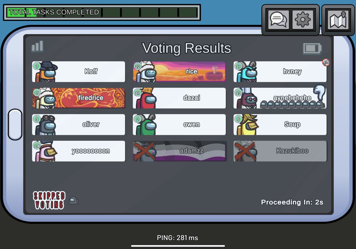 _ricecooker's tweet photo. biggest ass among us game ive ever played i felt like a youtuber https://t.co/MFa1Z2Qj6z