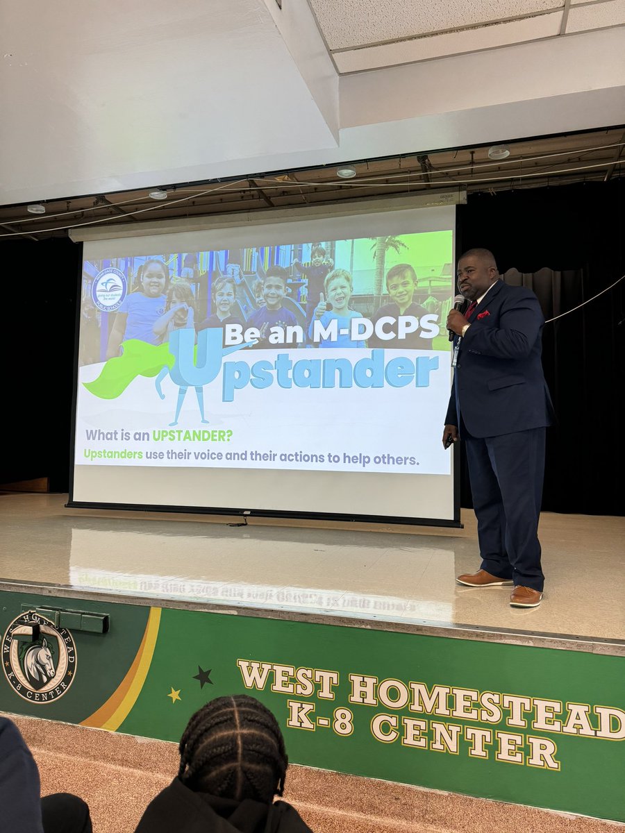 WestHomesteadK8's tweet photo. Exciting times at #WHK8, we kick off the new school year w/ student orientation!  We emphasized to students the importance of being Upstanders, not bystanders. Let’s commit to supporting each other, speaking up, &amp; creating a positive environment for all!
@mdcpssouth @suptdotres https://t.co/tvZ77YCBEd