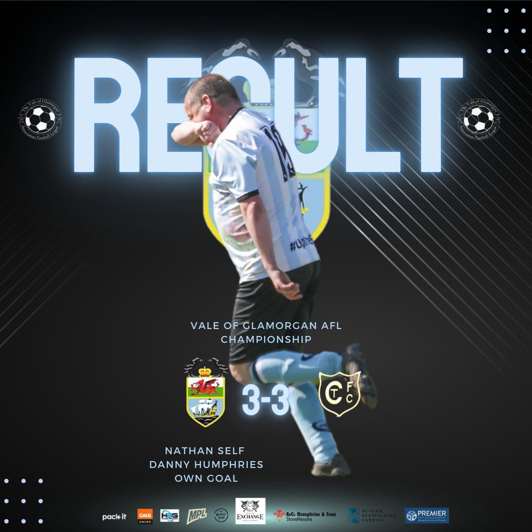 CoganCoroAFC's tweet photo. Another point for our @VoGAFL side, with a 3-3 draw against a good Cwm Talwg side
An own goal, along with a penalty from Nathan Self 🐑 and a goal from @dhump3s52 🦏 #stilldoingit at 41
#UpTheCoro 💙⚽️💙 https://t.co/ChJ0KSCT1N