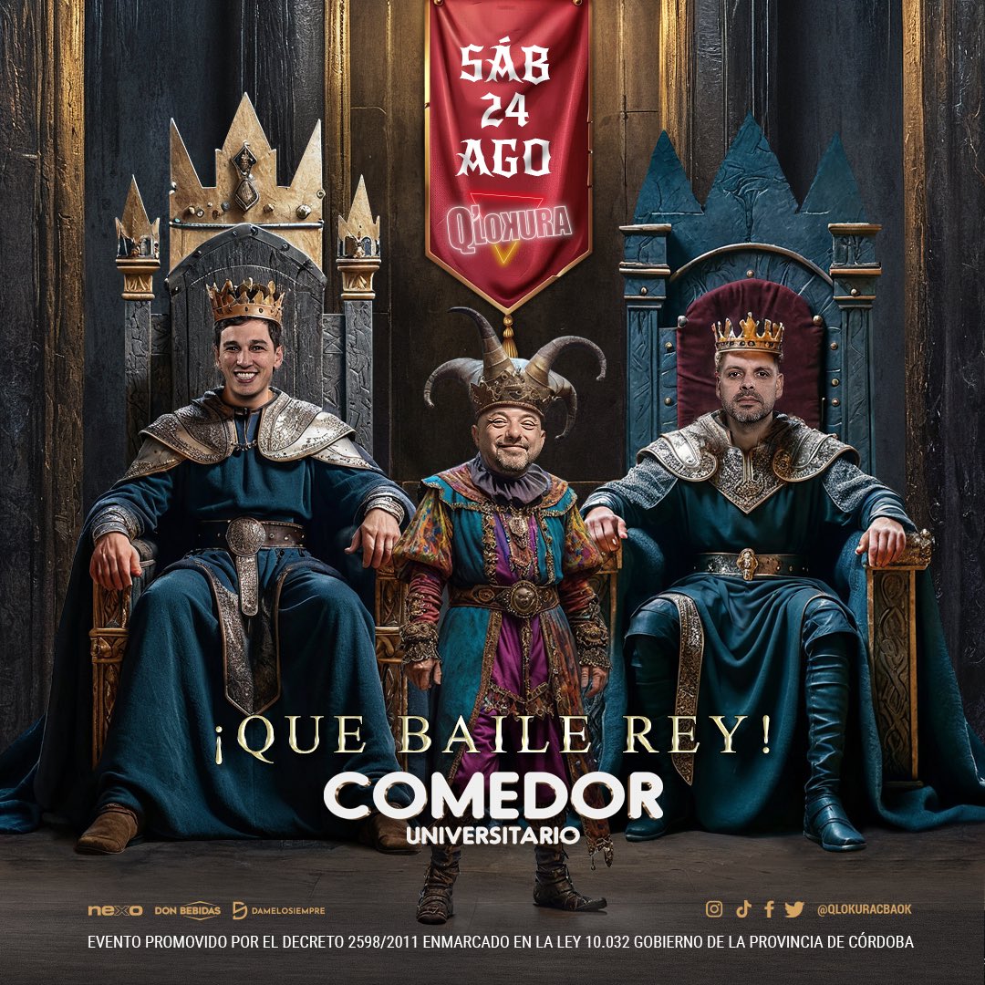 ¡Q’LOKURA EN EL COMEDOR!🤩
1- Segui a @nikoQlokuraOf  <a href="/chinoqlokura/">Chino Herrera</a> y a nosotros.
2- Etiqueta a un amigo/a, comenta tu nombre apellido y últimos 3 del dni. 
 3- Rt y ya estas participando.   
Ganadores 22:00hs