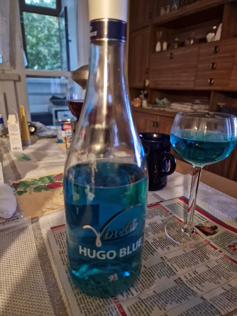 Was ist heute dran, das Zeug ist schon blau, ich noch nicht