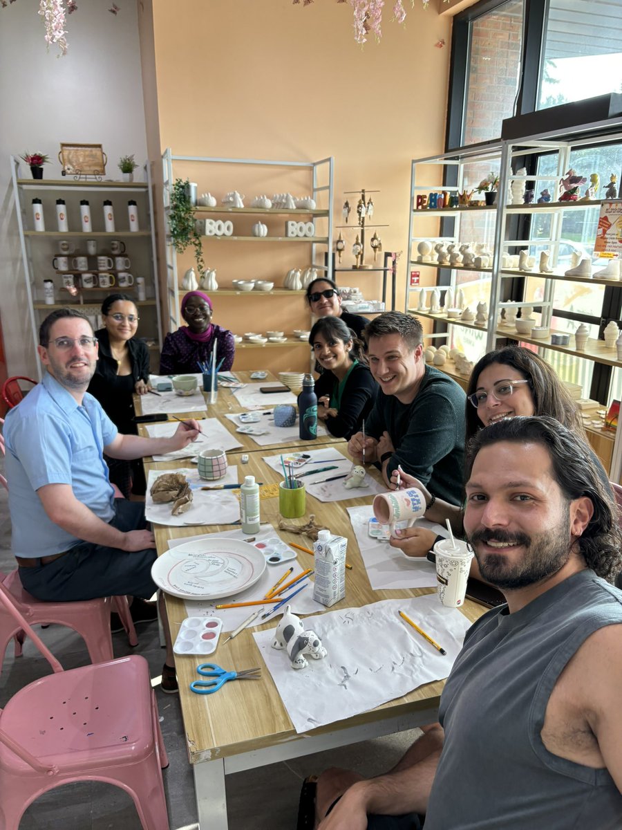 Our Annual PHPM Resident Retreat was yesterday! We spent the morning in a session on leadership with the Department of National Defence, and the afternoon painting pottery. We also welcomed our new  lead resident <a href="/follyjan/">Foluso Ishola</a>, and said thanks to outgoing lead Nour Shehata! #PHPM
