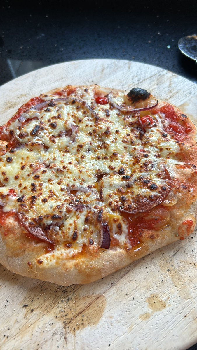 Great footie result and Saturday Night Pizza! Cheers! Boing! Boing!
